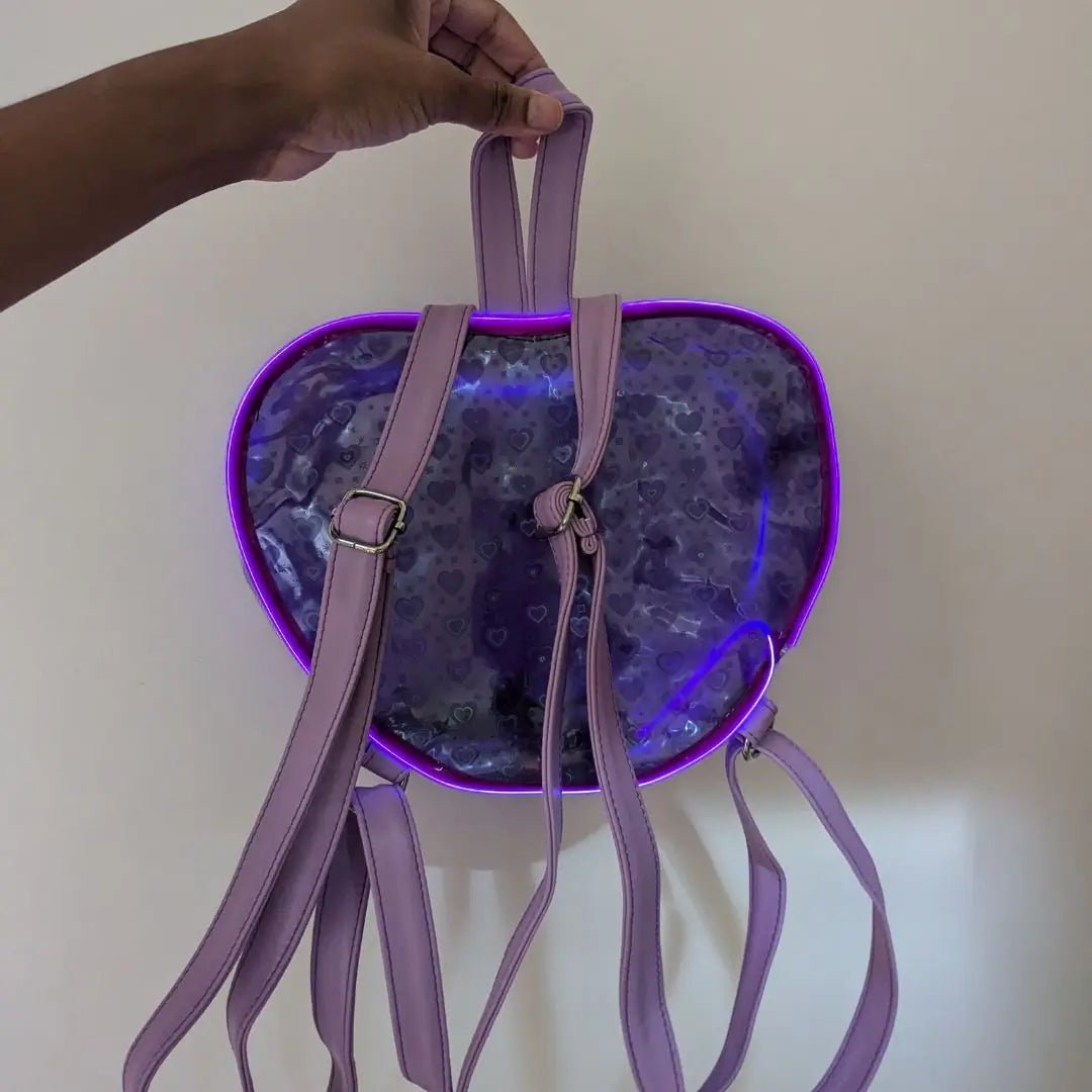 Purple Heart Backpack - Neon Cowboys - 