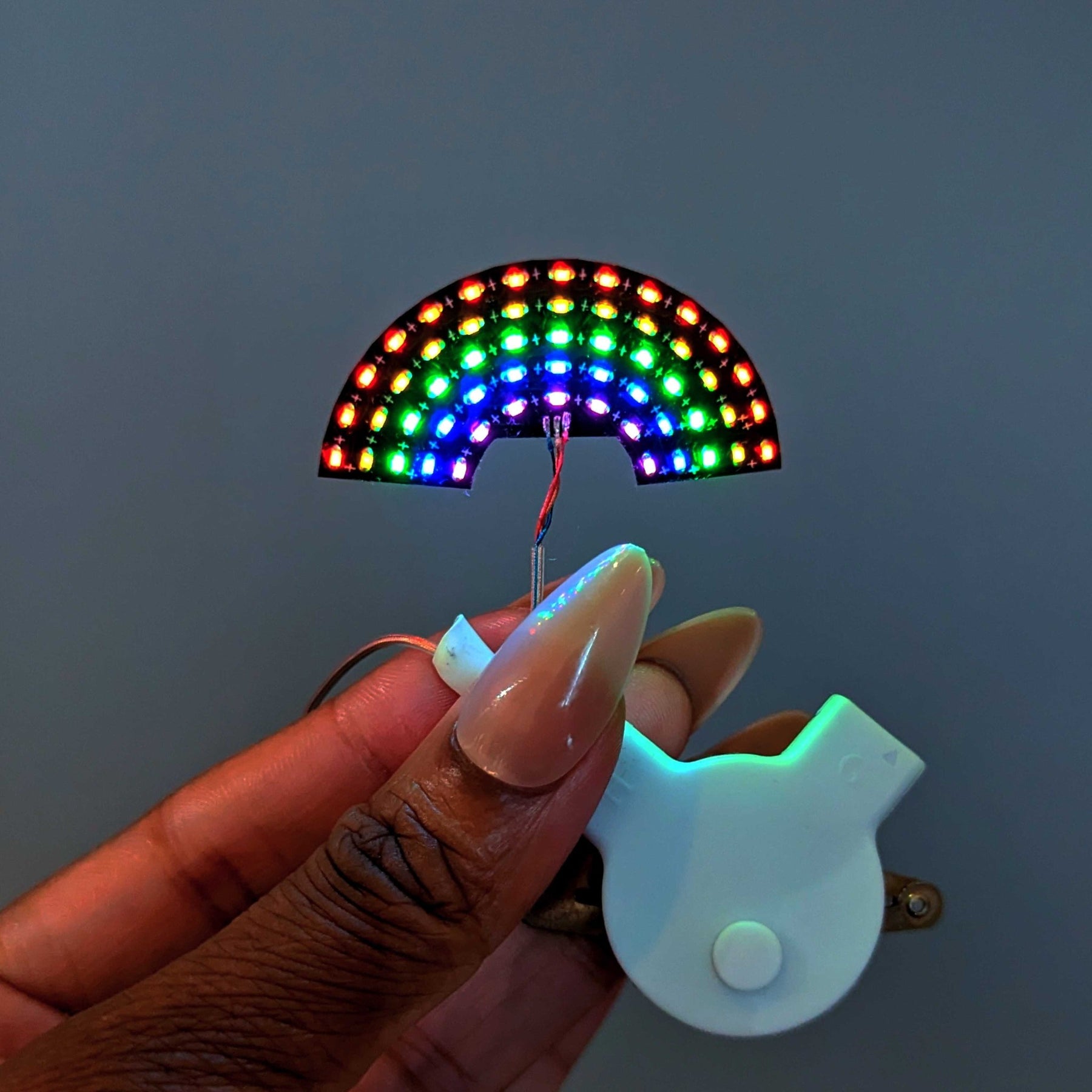 Rainbow LED Face Jewelry - Neon Cowboys - FJRainbow