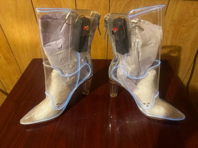 SAMPLE SALE  #20 -  OPM Boot White size 14- AS IS (FINAL SALE)