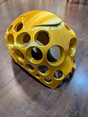 SAMPLE SALE - 3D Printed Golden Alien Mask Prototype - Neon Cowboys - 