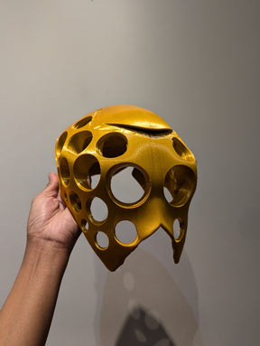 SAMPLE SALE - 3D Printed Golden Alien Mask Prototype - Neon Cowboys - 