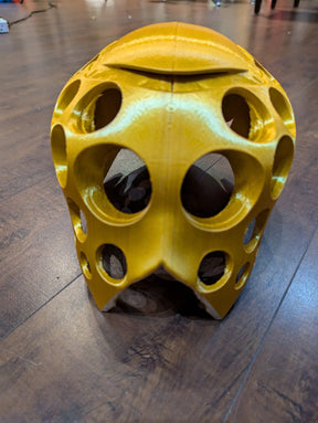 SAMPLE SALE - 3D Printed Golden Alien Mask Prototype - Neon Cowboys - 