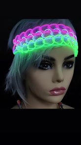 SAMPLE SALE - 70s inspired headband - FINAL SALE - Neon Cowboys - 