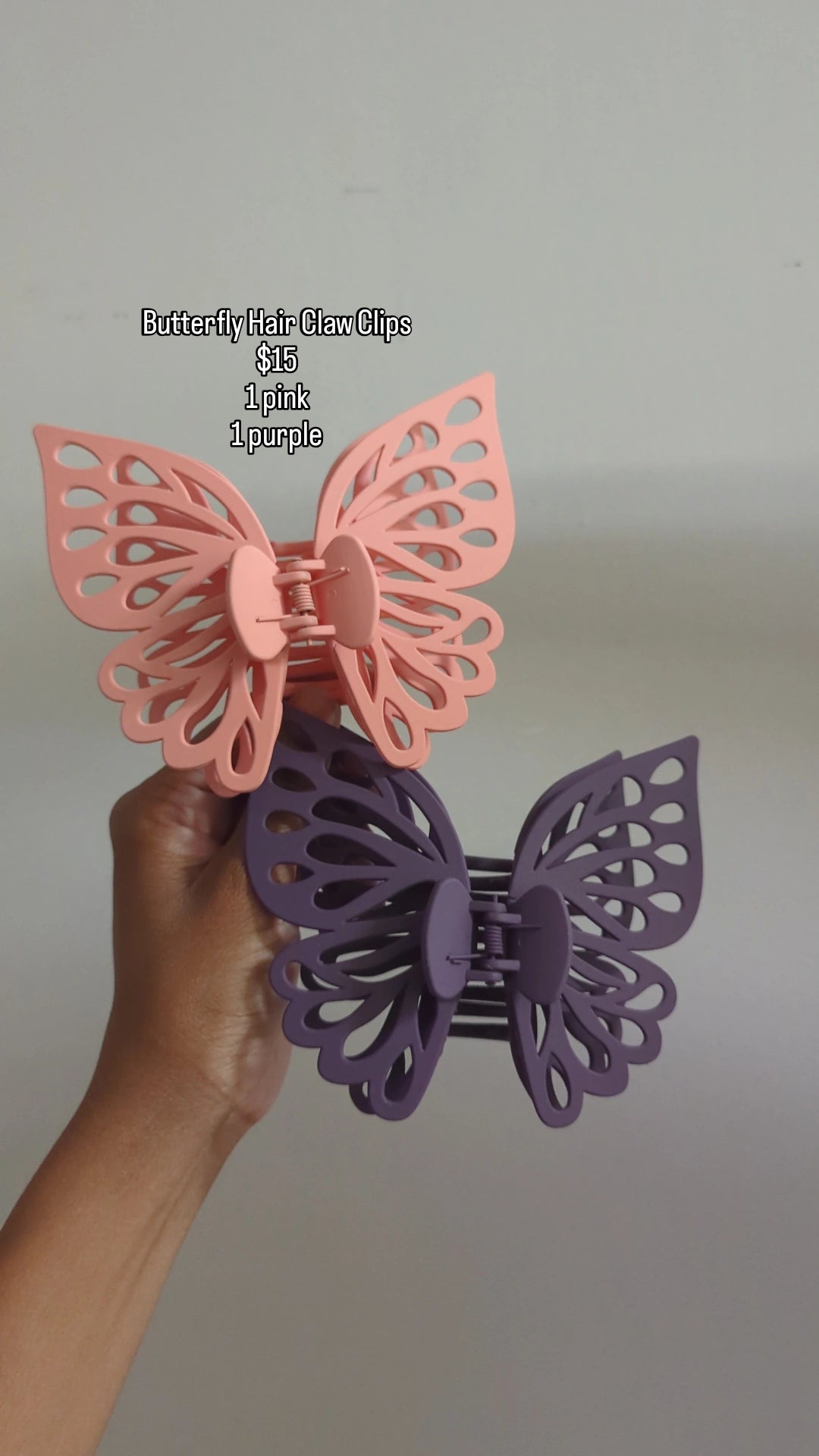 SAMPLE SALE - Butterfly Clips - Neon Cowboys - 