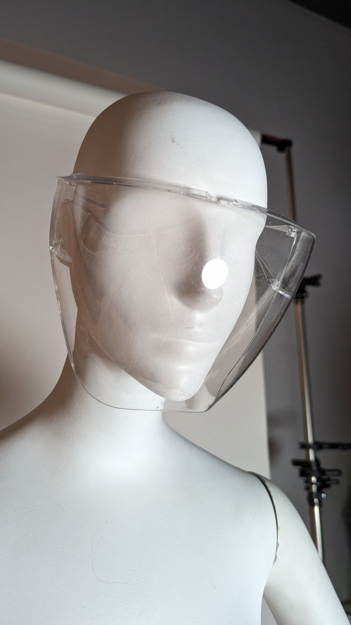 SAMPLE SALE - Clear Plastic Face Shield - Neon Cowboys - Troubleshooting - 