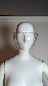 SAMPLE SALE - Clear Plastic Face Shield - Neon Cowboys - Troubleshooting - 