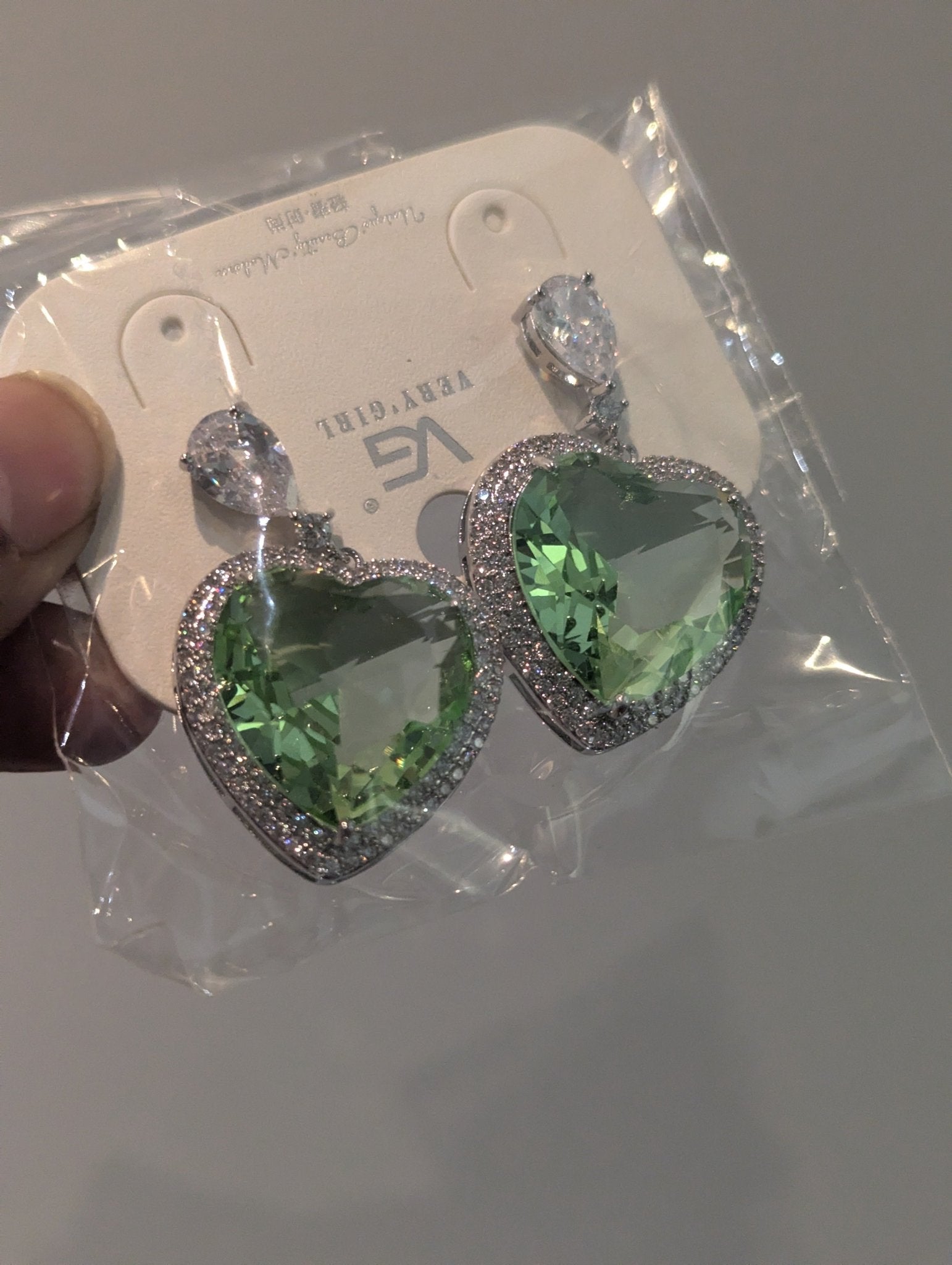 SAMPLE SALE - Costume Jewelry Heart Earrings - Neon Cowboys - 