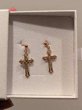 SAMPLE SALE - Cross Earrings (New) - Neon Cowboys - 