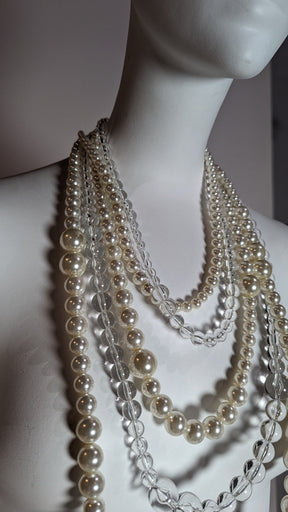 SAMPLE SALE - Fake Pearl Necklace - FINAL SALE - Neon Cowboys - Troubleshooting - 