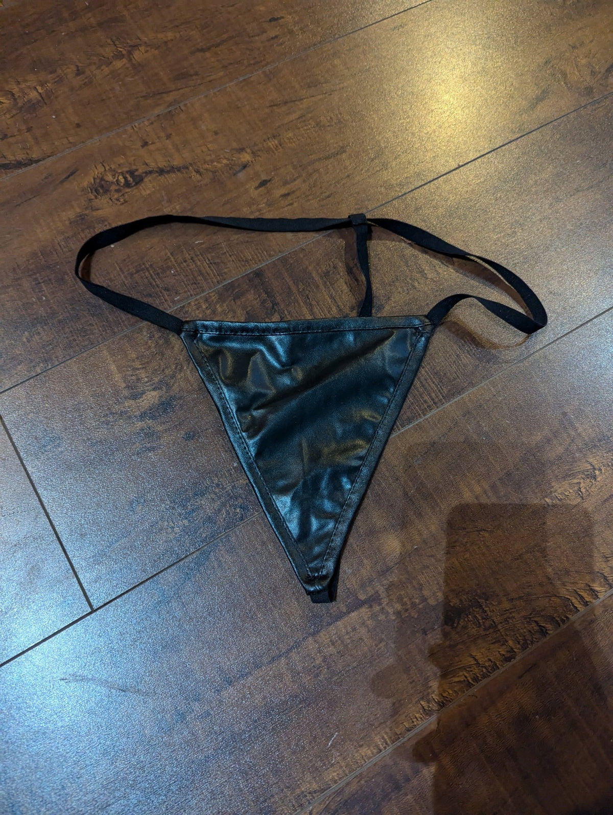 SAMPLE SALE - Faux Leather Thong from Amazon (New & unused) - Neon Cowboys - 