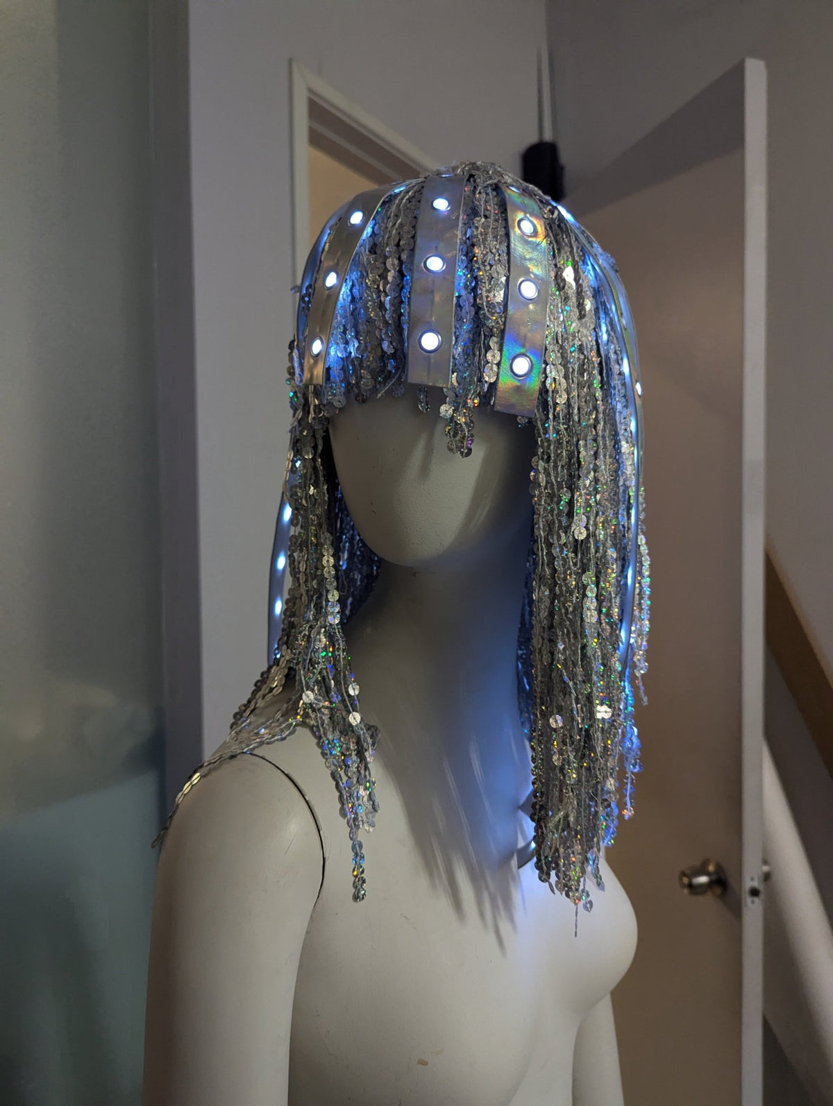 SAMPLE SALE - Fringe Sequin Wig - Neon Cowboys - 