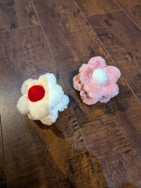 SAMPLE SALE - Fuzzy Flower Hair Claw - Neon Cowboys - 