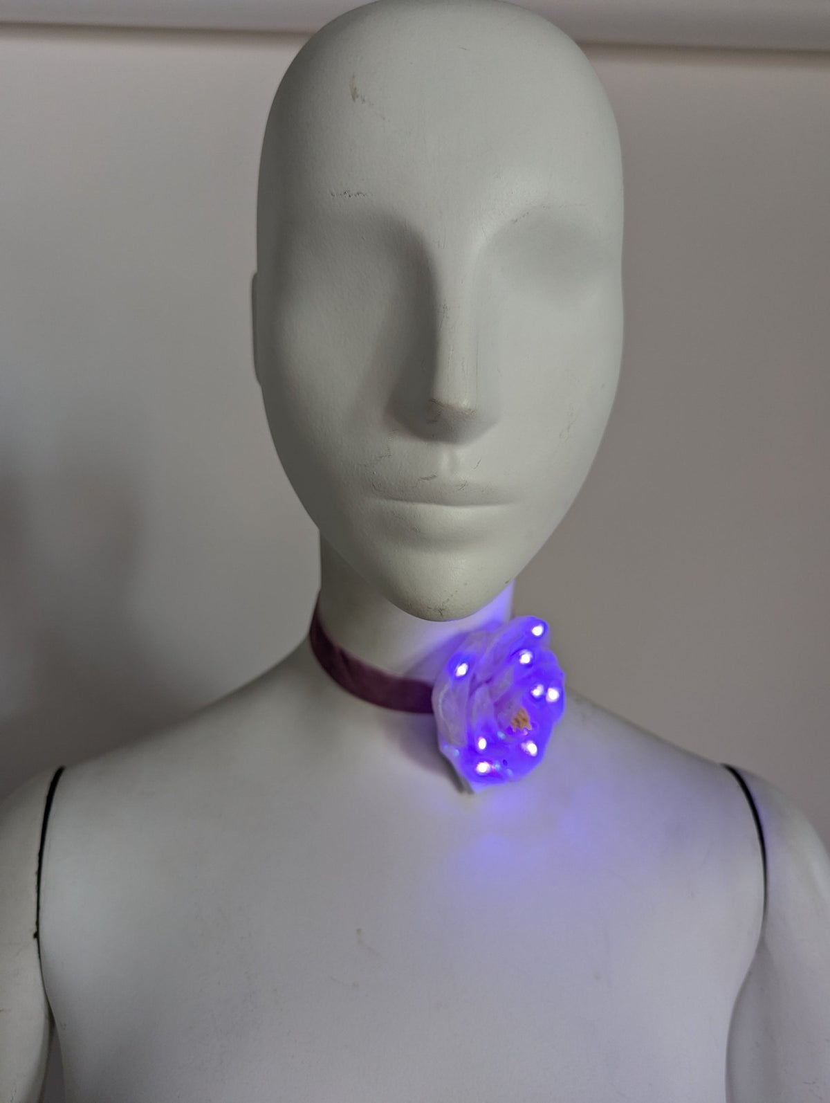 SAMPLE SALE - LED Flower Velvet Choker : FINAL SALE - Neon Cowboys - 