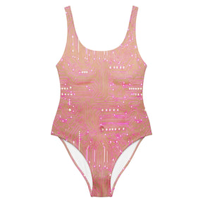 SAMPLE SALE - Nude Cyborg Swimsuit - Neon Cowboys - 