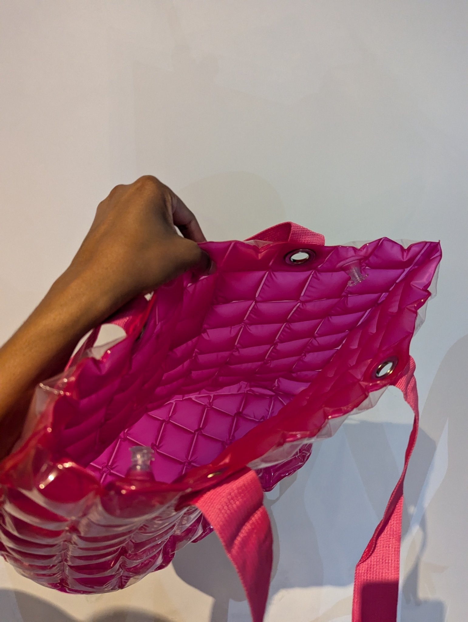 SAMPLE SALE - Pink Bubble Tote - Neon Cowboys - 