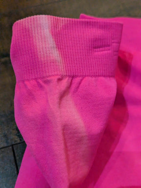 SAMPLE SALE - Pink Spandex Shorts (New but some Sun Damage) - Neon Cowboys - 