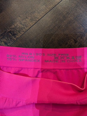 SAMPLE SALE - Pink Spandex Shorts (New but some Sun Damage) - Neon Cowboys - 