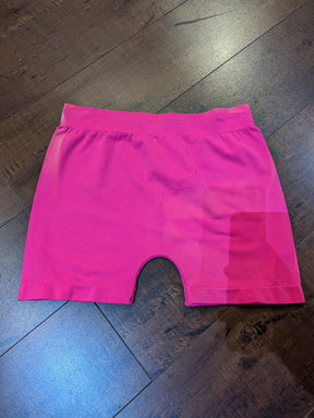 SAMPLE SALE - Pink Spandex Shorts (New but some Sun Damage) - Neon Cowboys - 