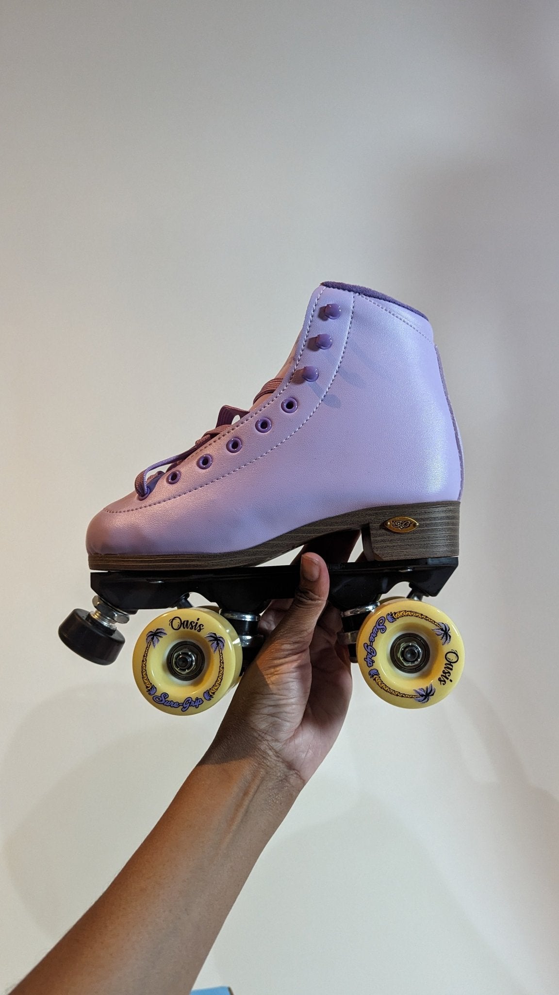 SAMPLE SALE - Purple Roller Skates Size 4 - FINAL SALE - Neon Cowboys - 