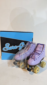 SAMPLE SALE - Purple Roller Skates Size 4 - FINAL SALE - Neon Cowboys - 