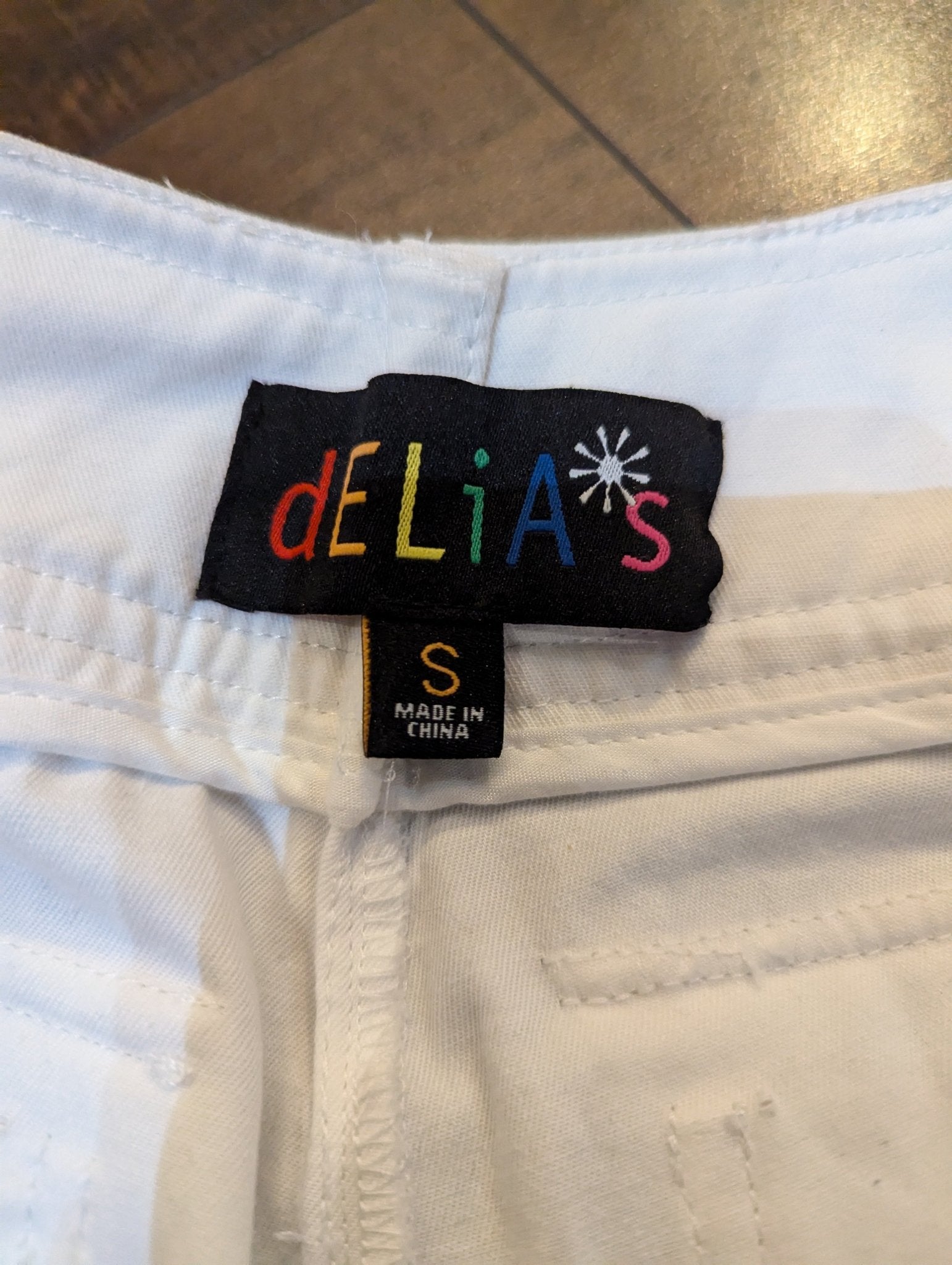 SAMPLE SALE - White Delia's Cargo Pants Size Small (New) - Neon Cowboys - 