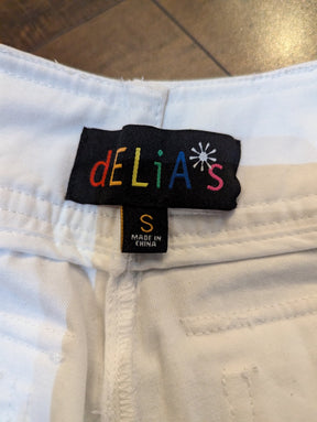 SAMPLE SALE - White Delia's Cargo Pants Size Small (New) - Neon Cowboys - 