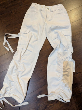 SAMPLE SALE - White Delia's Cargo Pants Size Small (New) - Neon Cowboys - 