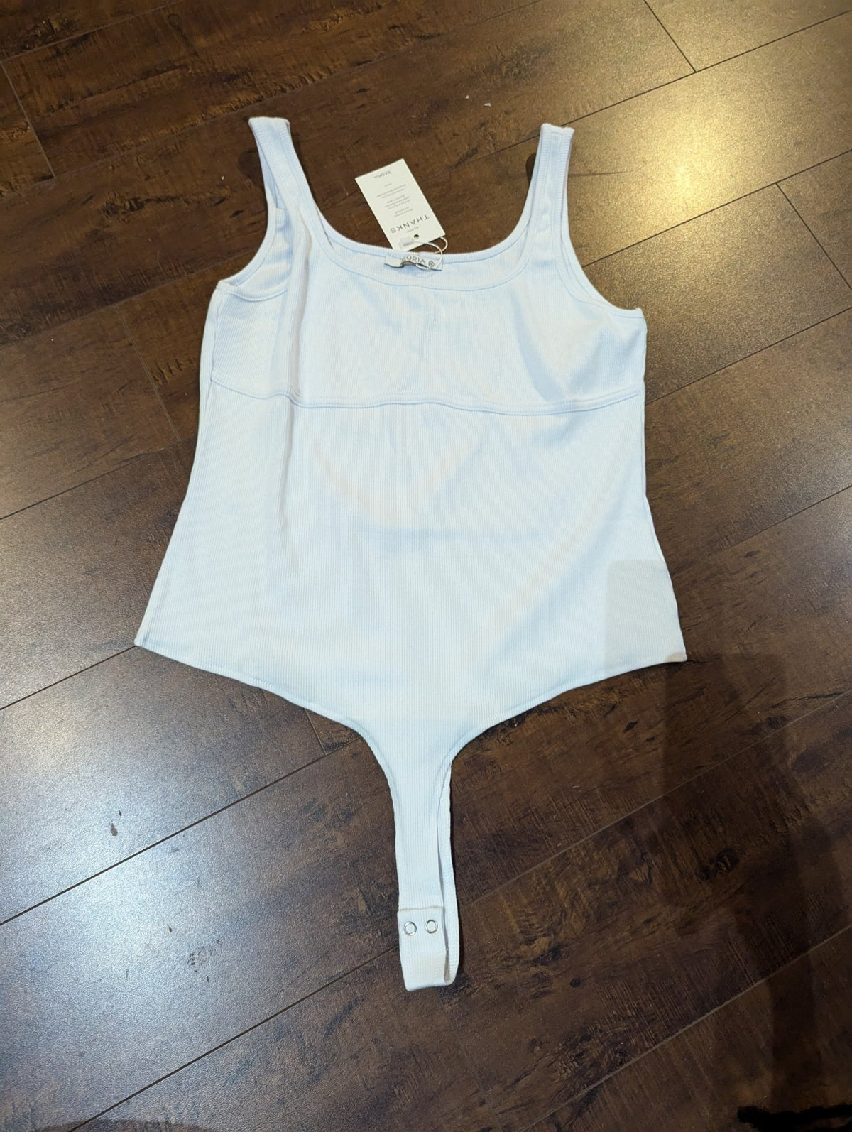 SAMPLE SALE - White Ribbed Bodysuit with Snaps (New) - Neon Cowboys - 