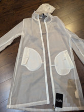 SAMPLE SALE - White Transparent Raincoat Size Mens Medium (New) - Neon Cowboys - 