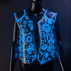 Space Cowboy Vest - Neon Cowboys - couture - 