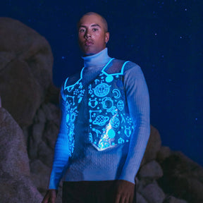 Space Cowboy Vest - Neon Cowboys - couture - 