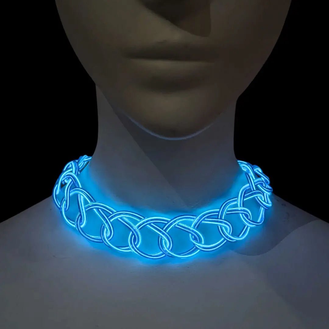 Y2K Light Up Choker - Neon Cowboys - 